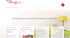 Desktop Screenshot of fit-for-school.de